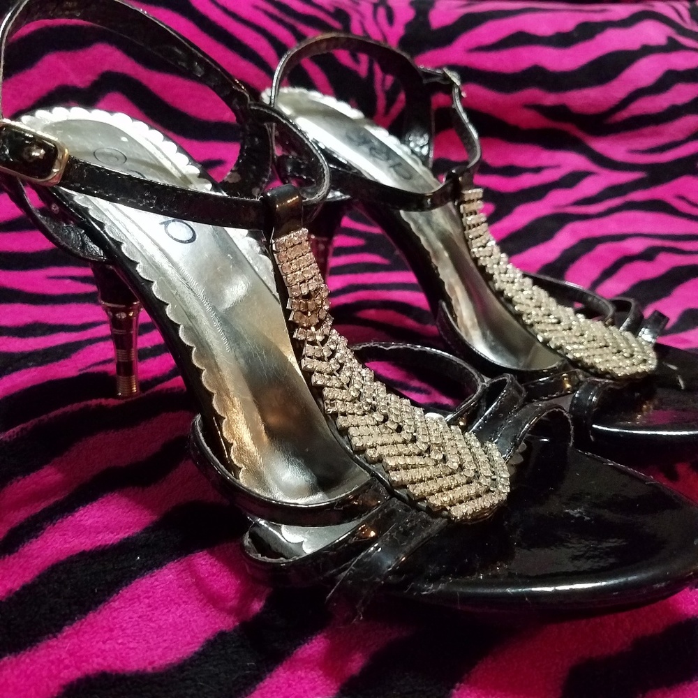 💎Rhinestone Heels☆ Size 8💎 Bling - Picture 5 of 12